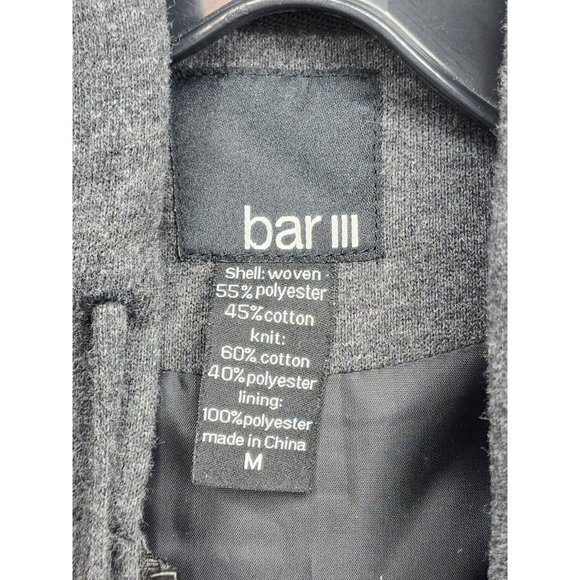 Barr 3 Woven-Hang Black Sea Medium Grey Hooded Full Zip Vest - Picture 10 of 11